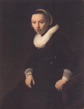 REMBRANDT Harmenszoon van Rijn Portrait of a young woman seated (mk33) china oil painting image